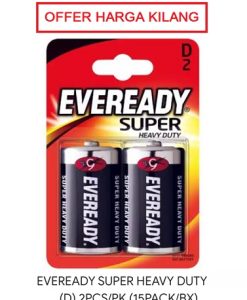 EVEREADY SUPER HEAVY DUTY D ( 2PCS/PK )