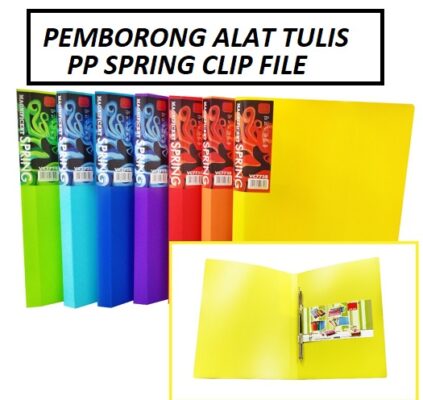 PP PLASTIC SPRING CLIP FILE 