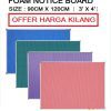 FOAM NOTICE BOARD 90CM X 120CM ( 3′ X 4′ )