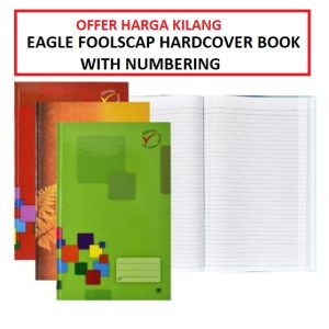 EAGLE FOOLSCAP HARD COVER BOOK