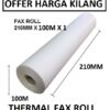 THERMAL FAX ROLL 210X100X1