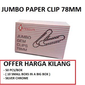 JUMBO PAPER CLIP 78MM