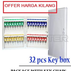 KEY STORAGE BOX FOR 32 KEYS