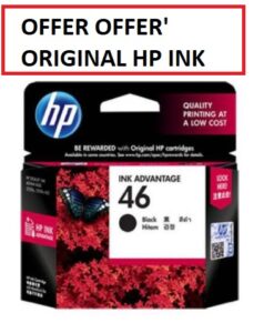HP 46 Black Ink Cartridge CZ637AA
