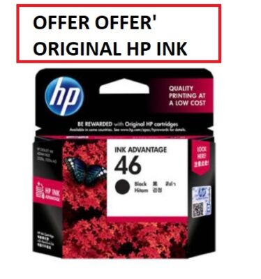 HP 46 Black Ink Cartridge CZ637AA 