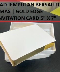 KAD JEMPUTAN BERSALUT EMAS | GOLD EDGE INVITATION CARD 5