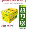 A4 PAPER 70GSM IK YELLOW