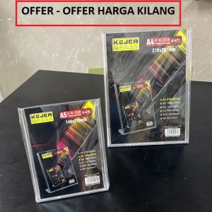 A4 ACRYLIC L SHAPE STAND