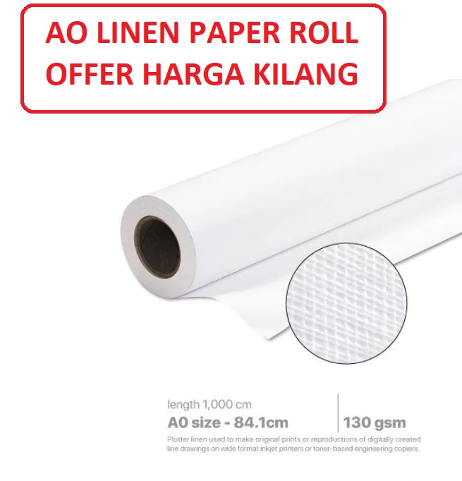 A0 LINEN PAPER ROLL Big Stationery