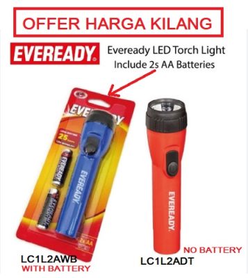 EVEREADY LED TORCH LIGHT WITH AA BATTERY