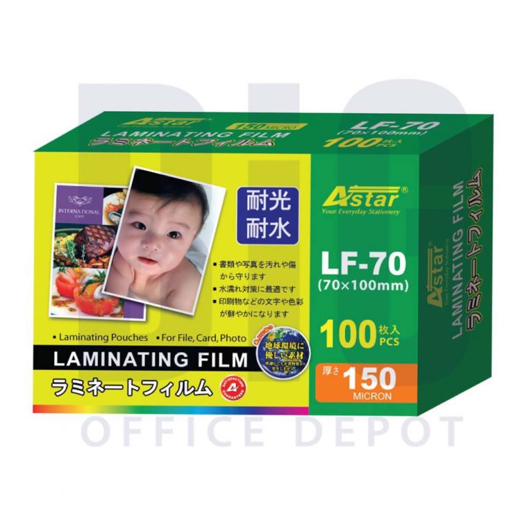 LAMINATING FILM 70MM X 100MM Big Stationery
