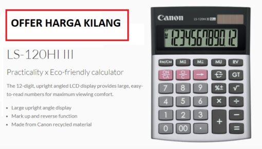 canon 12 digits calculator