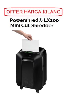 FELLOWERS LX200 MINI CUT PAPER SHREDDER