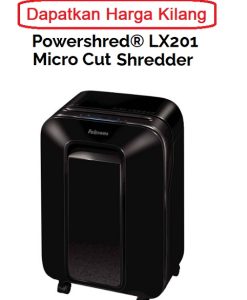 FELLOWES LX201 MICRO CUT PAPER SHREDDER