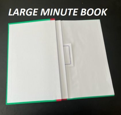 large minutes book 