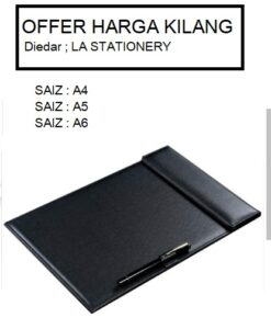 PU LEATHER MAGNETIC CLIP BOARD WITH PEN HOLDER