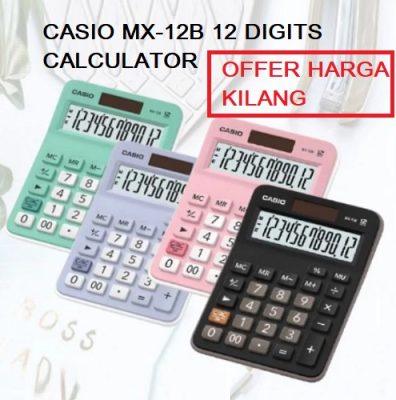 CASIO MX-12B 12 DIGITS CALCULATOR