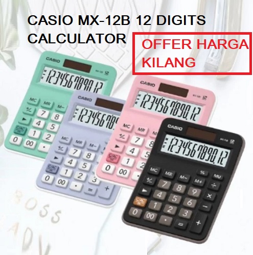 CASIO MX-12B 12 DIGITS CALCULATOR CASIO MX-12B 12 DIGITS CALCULATOR