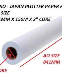 AO PLOTTER PAPER ROLL 841MM X 50M X 2