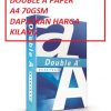 DOUBLE A PAPER A4 70GSM SUPPLIER MALAYSIA