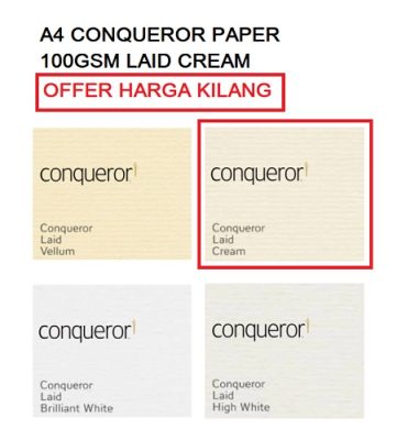 A4 CONQUEROR PAPER CREAM