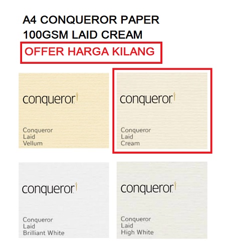 A4 CONQUEROR PAPER CREAM A4 CONQUEROR PAPER CREAM