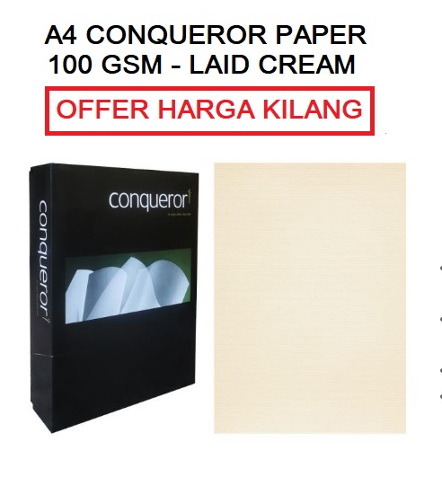 A4 CONQUEROR PAPER CREAM A4 CONQUEROR PAPER CREAM