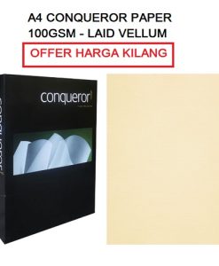 A4 CONQUEROR PAPER LAID VELLUM