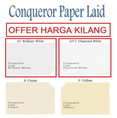 A4 CONQUEROR PAPER LAID WHITE