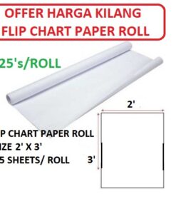 FLIP CHART PAPER ROLL 2' X 3' MALAYSIA