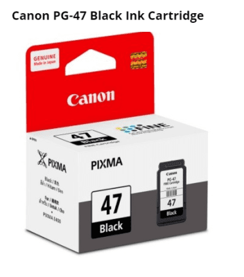 CANON PG 47 BLACK INK CARTRIDGE