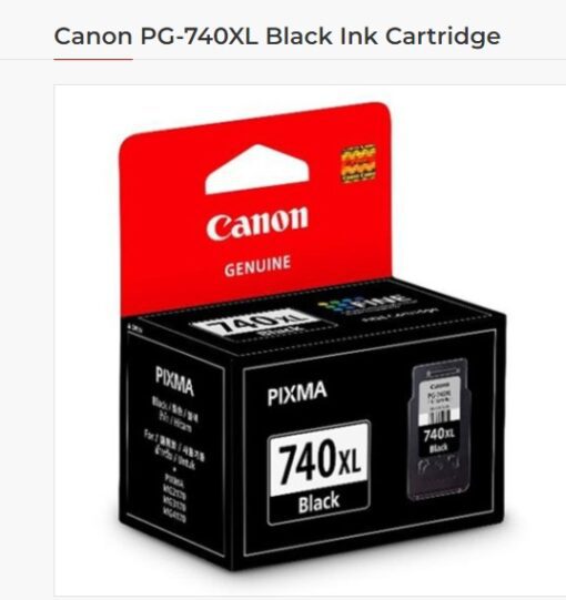 Canon PG-740XL Black Ink Cartridge