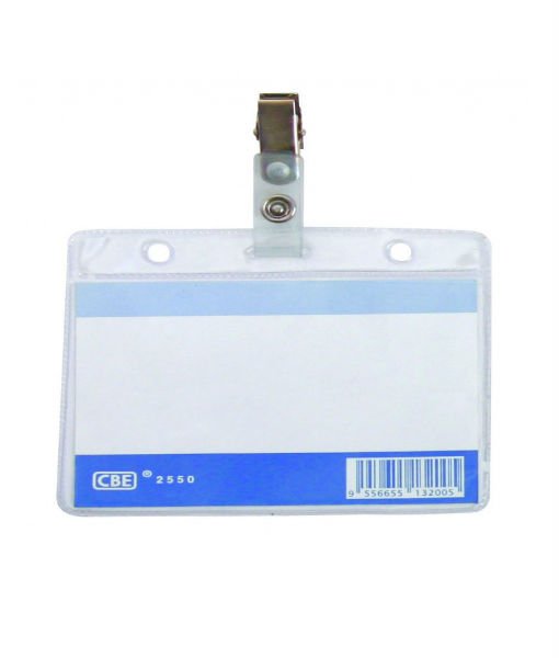 PVC Name Badge 100P With Clip Big Stationery