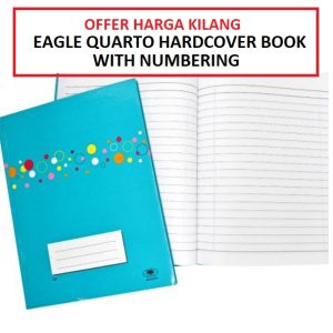 EAGLE QUARTO HARD COVER BOOK