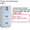 LION 3 DRAWER FIRE RESISTANT CABINET RP3
