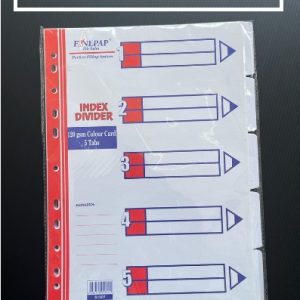 5 WHITE INDEX DIVIDER