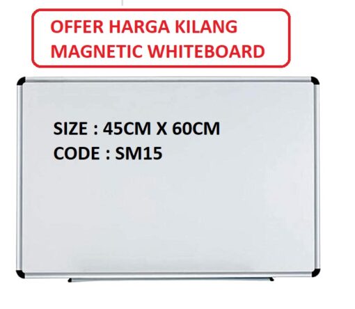 MAGNETIC WHITEBOARD 45CM X 60CM