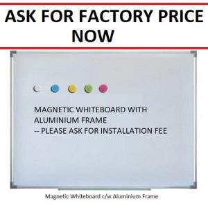 MAGNETIC WHITEBOARD WITH ALUMINIUM FRAME 3' X 4'