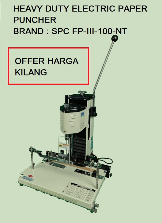 ELECTRIC PAPER DRILLING MACHINE SPC-FP-III-100-NT ELECTRIC PAPER DRILLING MACHINE SPC-FP-III-100-NT