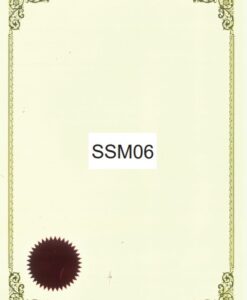 CERTIFICATE CARD WITH RED SEAL - SSM06