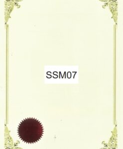 CERTIFICATE CARD WITH RED SEAL - SSM07