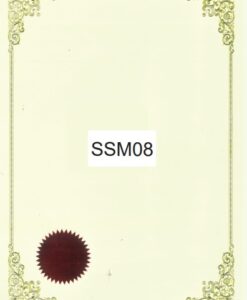 CERTIFICATE CARD WITH RED SEAL - SSM08