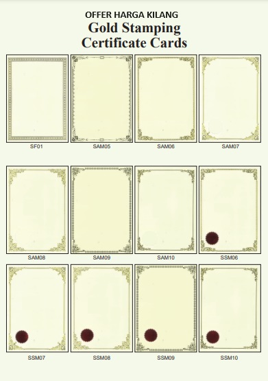 A4 CERTIFICATE PAPER WITH RED SEAL A4 CERTIFICATE PAPER WITH RED SEAL