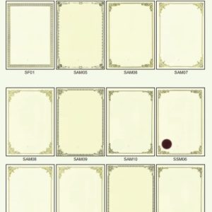 A4 CERTIFICATE PAPER WITH HOT STAMPING BORDER
