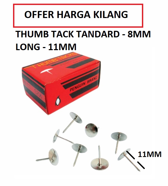 THUMB TACK 8MM | THUMB TACK LONG 11MM THUMB TACK 8MM | THUMB TACK LONG 11MM