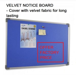 VELVET NOTICE BOARD 60CM X 90CM ( 2' x 3' )