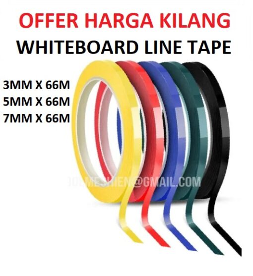 WHITEBOARD LINE TAPE WHITEBOARD LINER TAPE Big Stationery