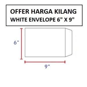 WHITE ENVELOPE A5 6X9