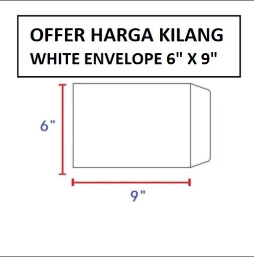 WHITE ENVELOPE A5 6X9 Big Stationery