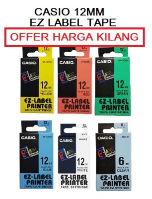 CASIO 12MM EZ-LABEL TAPE